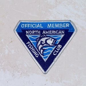 North American 🇺🇸 Fishing Club 🎣 Official Member Patch 1/1 Rare Find NWT UNI 